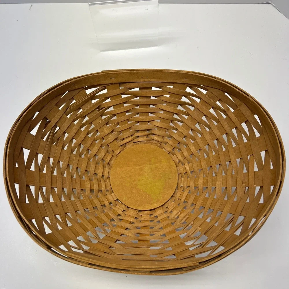 Longaberger 2009‎ Baskets Dresden OH USA Woven Wood Oval Serving Display